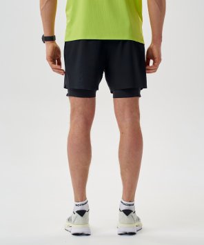 Шорты 2 в 1 Nordski Road Black NSM1100100