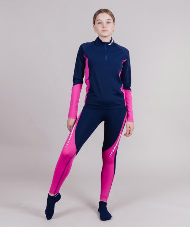 Гоночный костюм Nordski Jr.Base Dark Blue/Pink NSJ434951