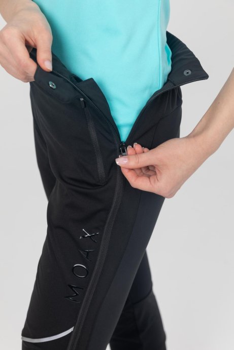 Брюки MOAX Solo Full zip жен. SW212218/10000 чёрный
