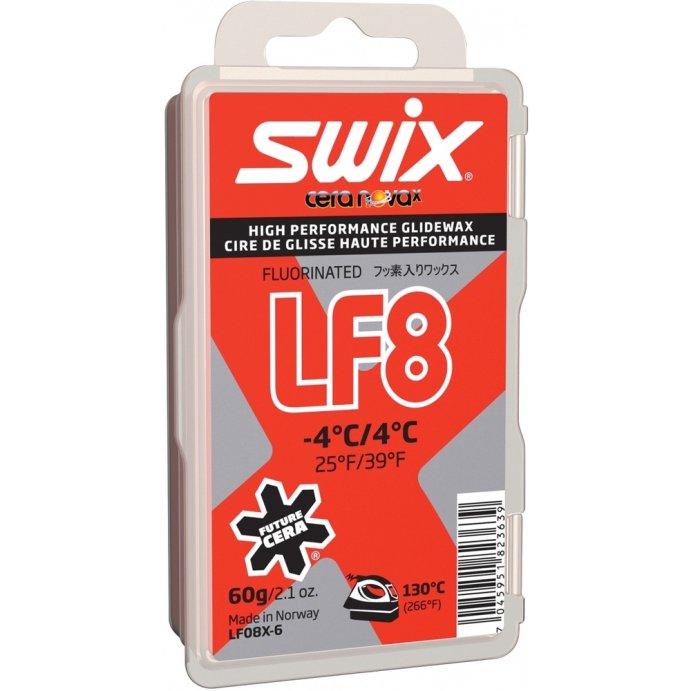 ПАРАФИН SWIX LF8X Red +4C/-4C 60 гр в Твери