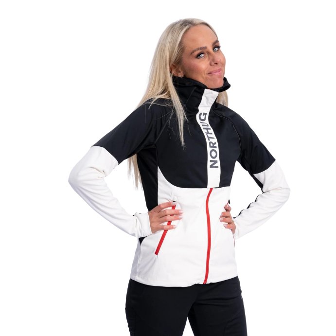 Куртка NORTHUG RUKA Softshell Wmn, Черно-Белая