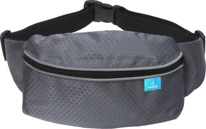 Поясная сумка FOXO3 объемная серая