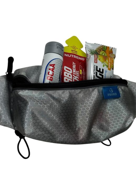 Поясная сумка FOXO3 объемная серая