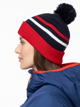 Шапка MOAX Blizzard 23631M/75100 синий/красный 56