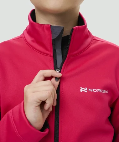 Тренировочная куртка Nordski Jr. Advance Pink/Black NSJ651938
