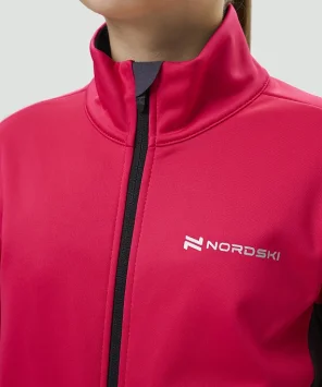 Тренировочная куртка Nordski Jr. Advance Pink/Black NSJ651938