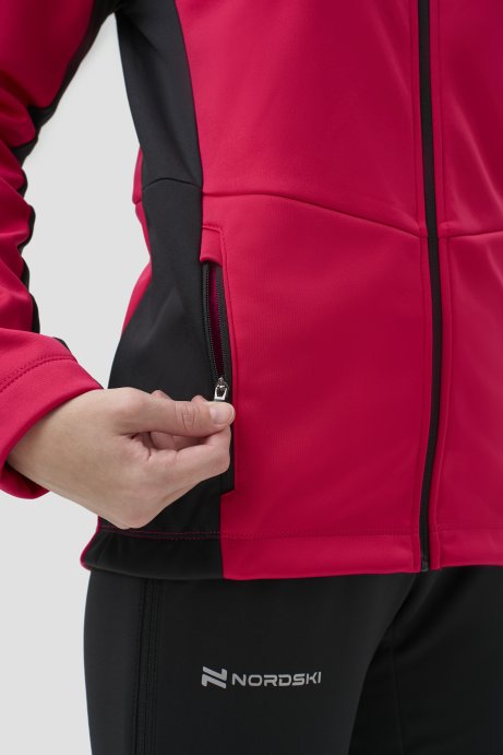 Тренировочная куртка Nordski Jr. Advance Pink/Black NSJ651938