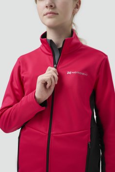 Тренировочная куртка Nordski Jr. Advance Pink/Black NSJ651938