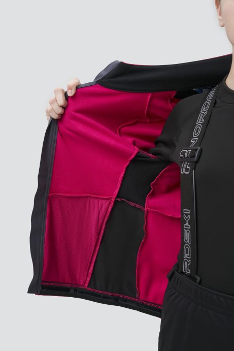 Тренировочная куртка Nordski Jr. Advance Pink/Black NSJ651938