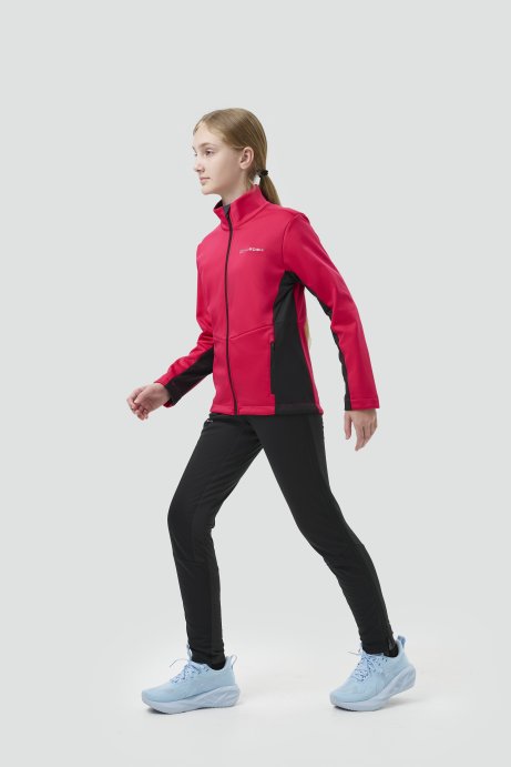 Тренировочная куртка Nordski Jr. Advance Pink/Black NSJ651938