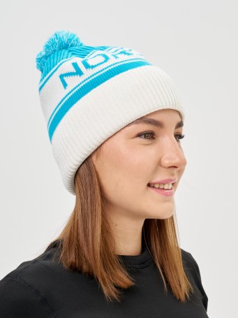 Шапка Nordski Blizzard Aquamarine/White NSV732784