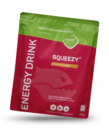 Изотоник с электролитам ENERGY DRINK Squeezy 1500гр. (апельсин)