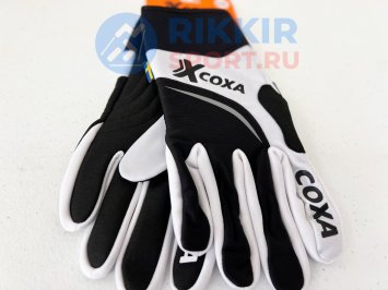 Перчатки COXA Racing чёрно/белые
