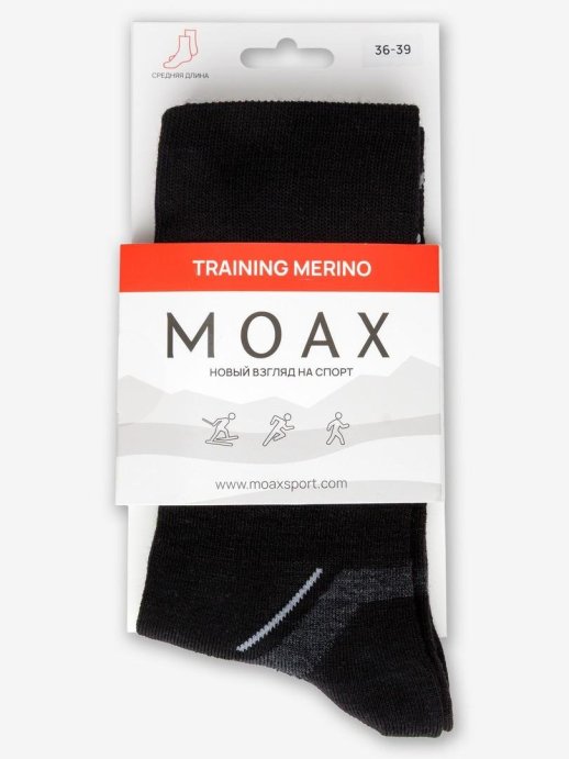 Носки спортивные Moax Training 75161M/10005 черный/уголь