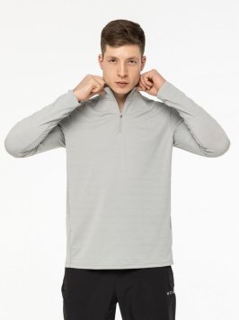 Лонгслив Moax Flame на молн. 1/2 муж. MX114631/11200 серый меланж