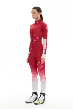 Костюм гоночный Bivium Спринт жен. белый_красный