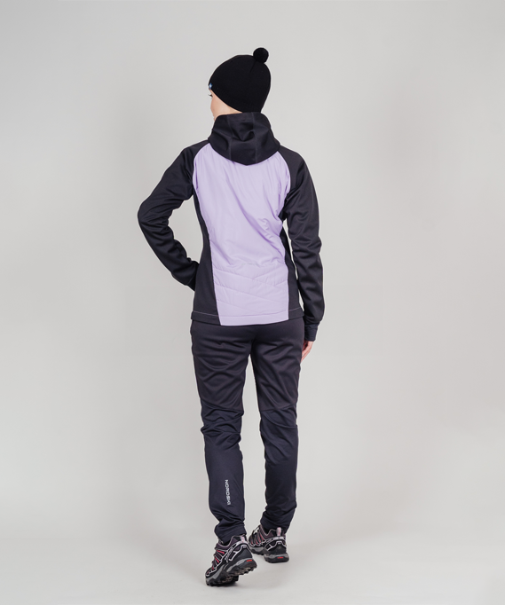 Куртка Nordski Hybrid Hood Black/Lavender W NSW853827