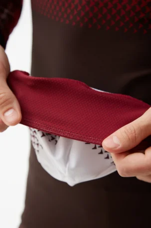 Шапка Bivium &quot;Энергия 2.0&quot; бордовый_белый S (54)