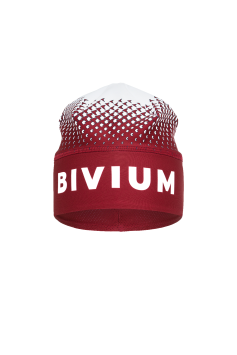 Шапка Bivium "Энергия 2.0" бордовый_белый S (54)