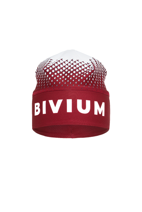 Шапка Bivium &quot;Энергия 2.0&quot; бордовый_белый S (54)
