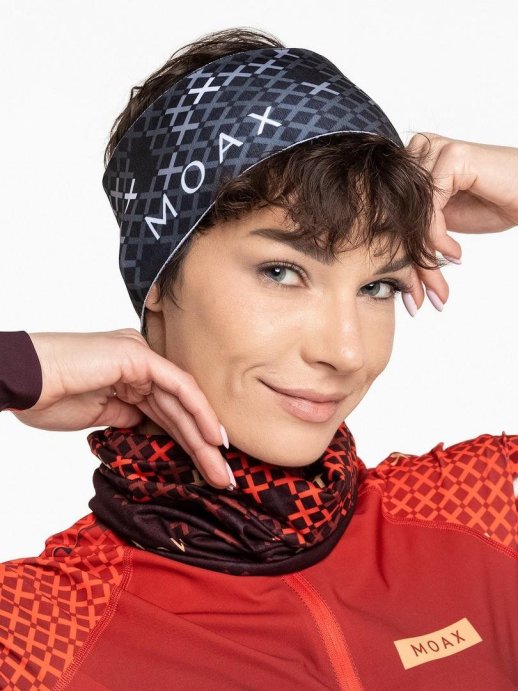 Повязка Moax Sirius 23521M/10010 чёрный принт OS