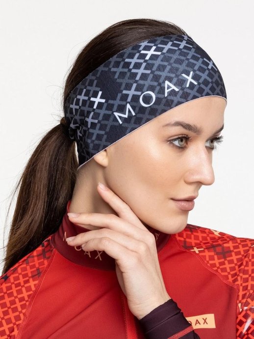 Повязка Moax Sirius 23521M/10010 чёрный принт OS