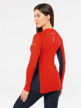 Термофутболка Moax Race LS жен. MX114030/99990 ярко-красный/синий