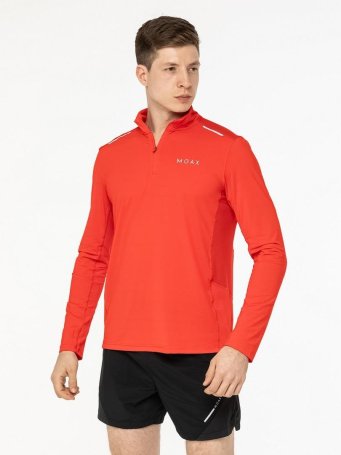 Лонгслив Moax Flame на молн. 1/2 муж. MX114631/99992 ярко-красный