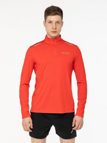 Лонгслив Moax Flame на молн. 1/2 муж. MX114631/99992 ярко-красный