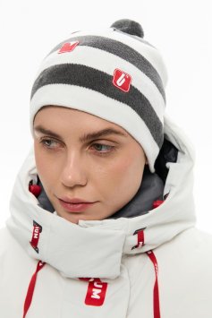 Шапка Bivium Арех  белый_графитовый M (58)