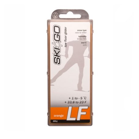Парафин SKIGO LF Orange (для нового, мелкозерн. снега) +1/-5 200 гр.