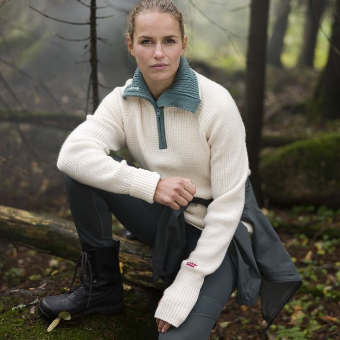 Свитер ULVANG Rav 77005/00240 ваниль/зелен. в Твери