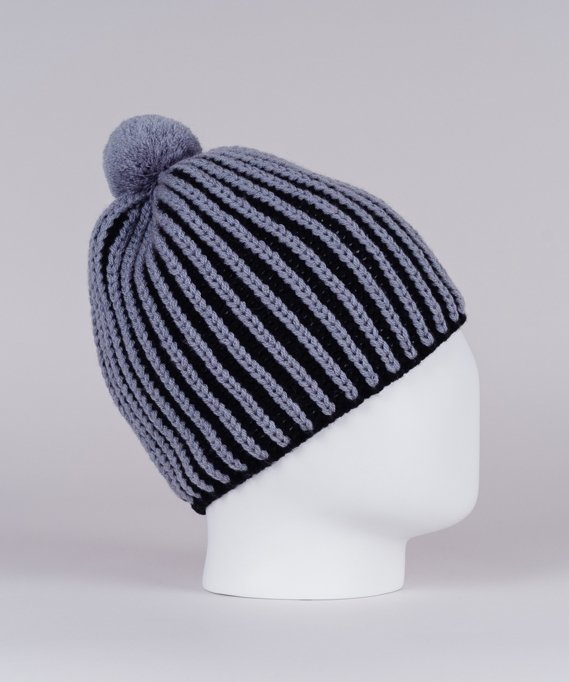 Вязанная шапка Nordski Wool Black/Grey NSV482201