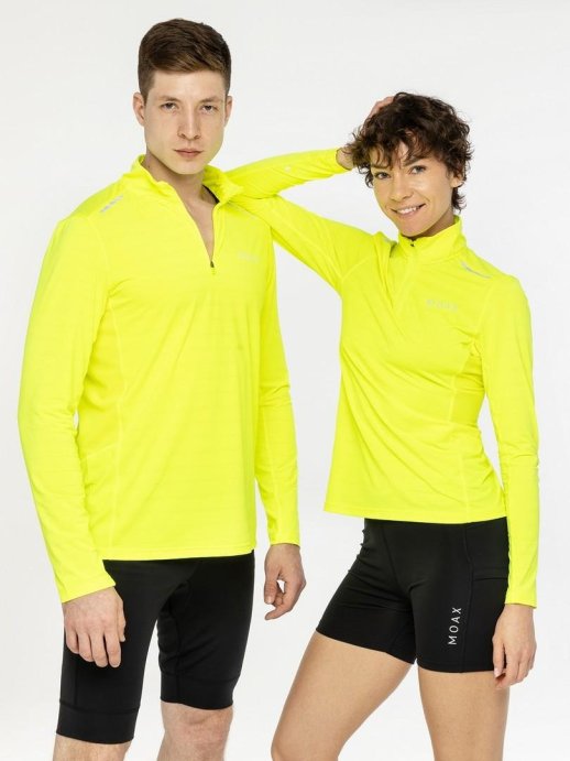 Лонгслив Moax Flame на молн. 1/2 муж. MX114631/50000 лимонный