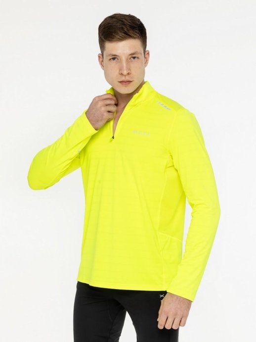 Лонгслив Moax Flame на молн. 1/2 муж. MX114631/50000 лимонный