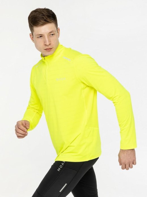 Лонгслив Moax Flame на молн. 1/2 муж. MX114631/50000 лимонный