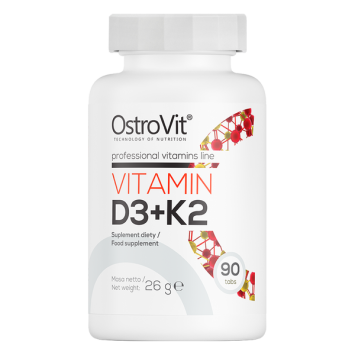 Витамин Д3 + К2 OstroVit Vitamin D3 + K2 90 таб.