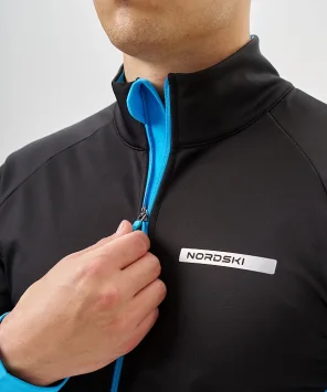 Тренировочная куртка Nordski Core Black/Breeze NSM657058