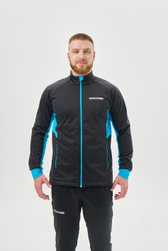 Тренировочная куртка Nordski Core Black/Breeze NSM657058