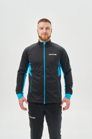 Тренировочная куртка Nordski Core Black/Breeze NSM657058