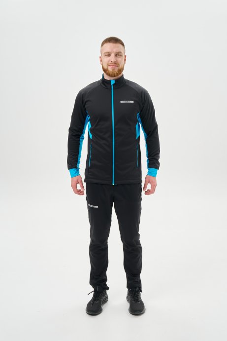 Тренировочная куртка Nordski Core Black/Breeze NSM657058