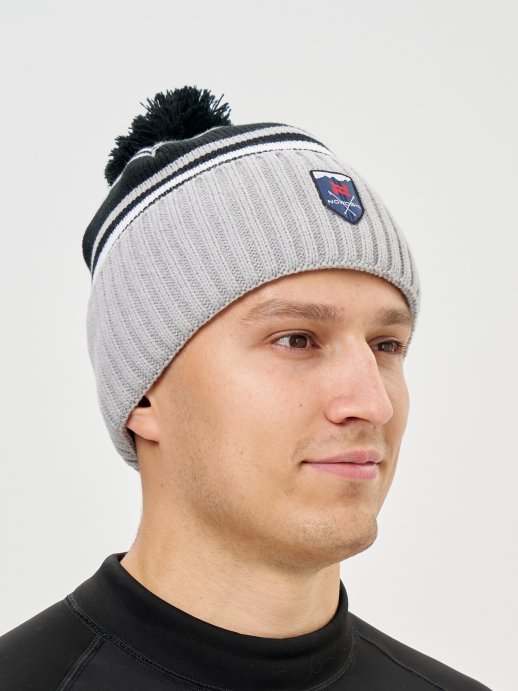 Шапка Nordski Severe Black/Grey/White NSV736217