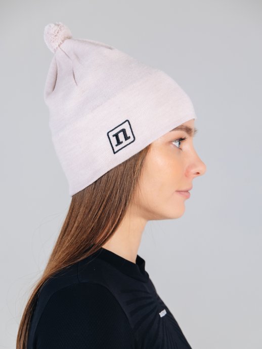 Шапка NONAME XC KNIT HAT CREAM WHITE