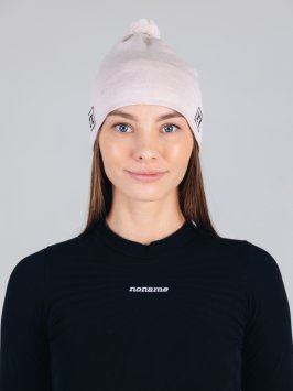Шапка NONAME XC KNIT HAT CREAM WHITE