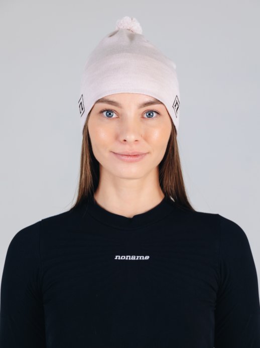 Шапка NONAME XC KNIT HAT CREAM WHITE