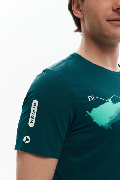 Футболка Bivium Тайм 2.0 муж. сине-зеленый в Нижнем Новгороде