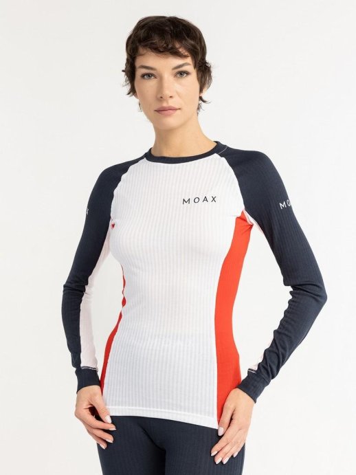 Термофутболка Moax Race LS жен. MX114030/75120 темно-синий/красный