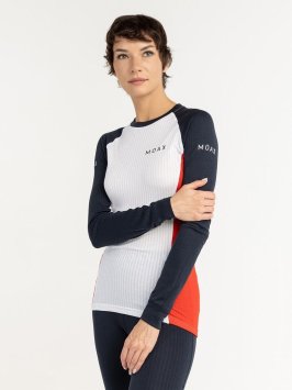 Термофутболка Moax Race LS жен. MX114030/75120 темно-синий/красный