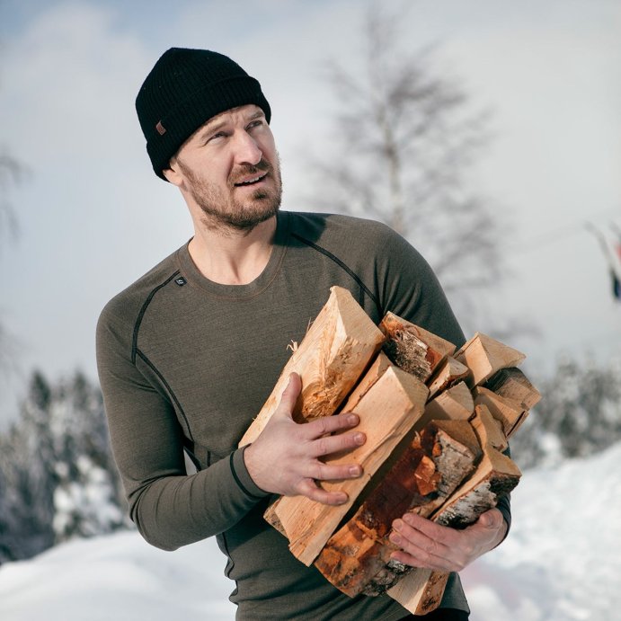 Шапка ULVANG Rav 49351/10000 черный меланж 56 в Твери