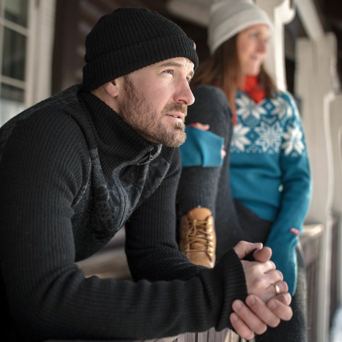 Шапка ULVANG Rav 49351/10000 черный меланж 56 в Твери